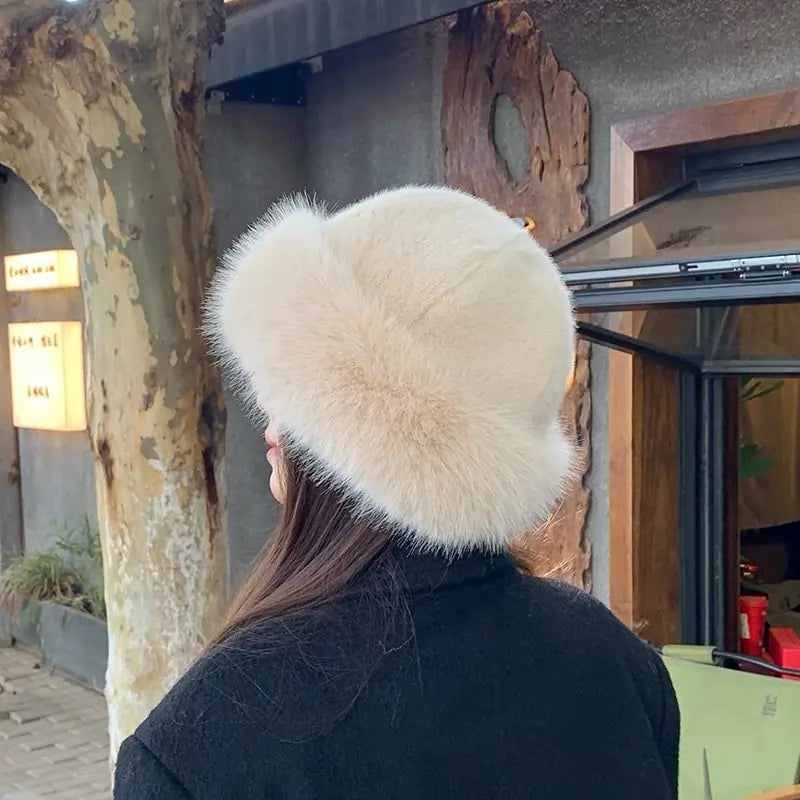 Warm Fur Beanie for Women - Winter Hat