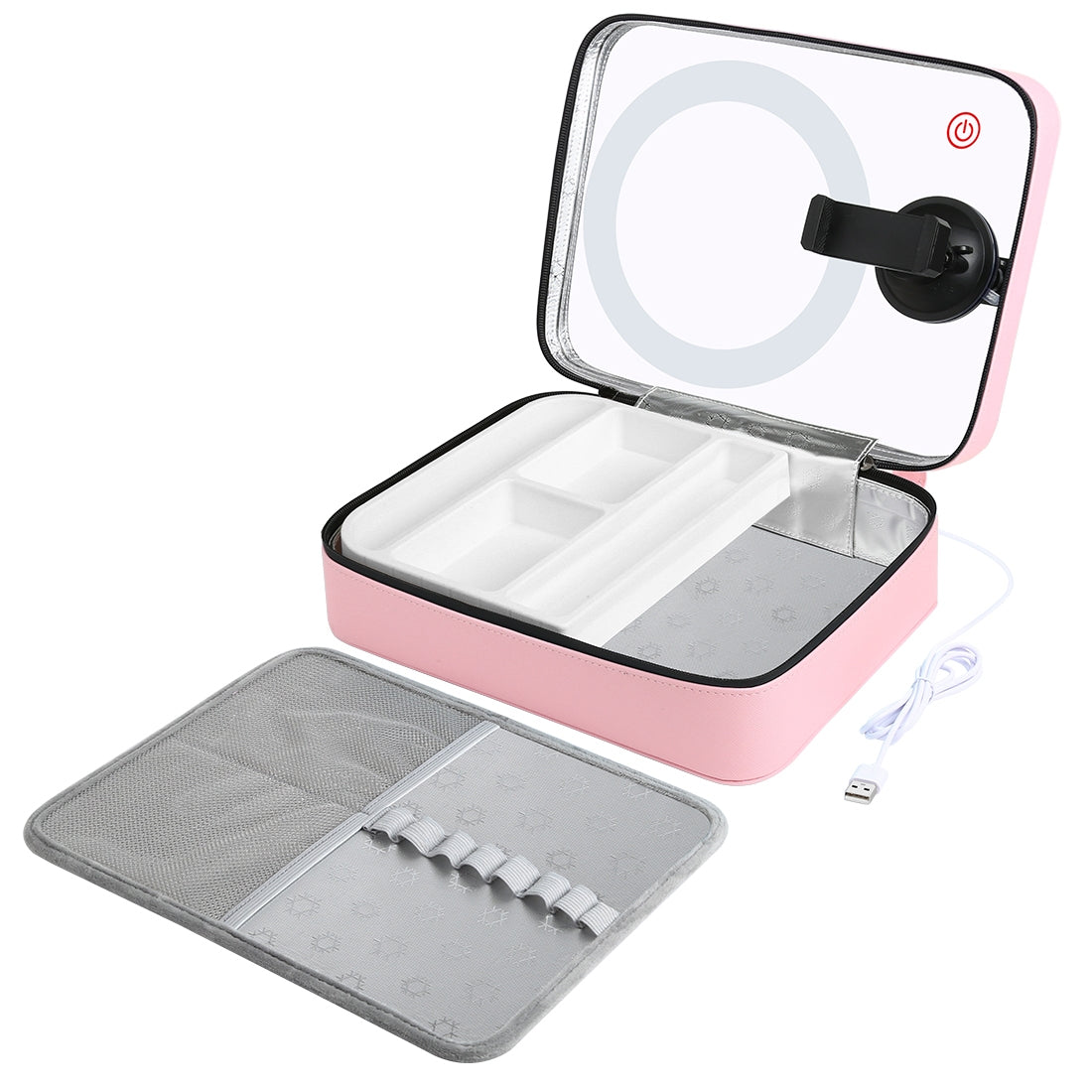 Ring Light with Makeup Mirror & Cosmetic Bag - Close Up | Rtvibe