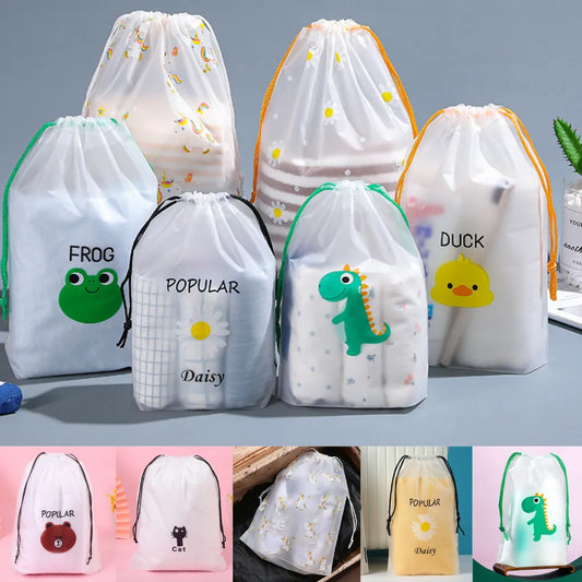 Drawstring Bags Waterproof Storage Bags 10pcs