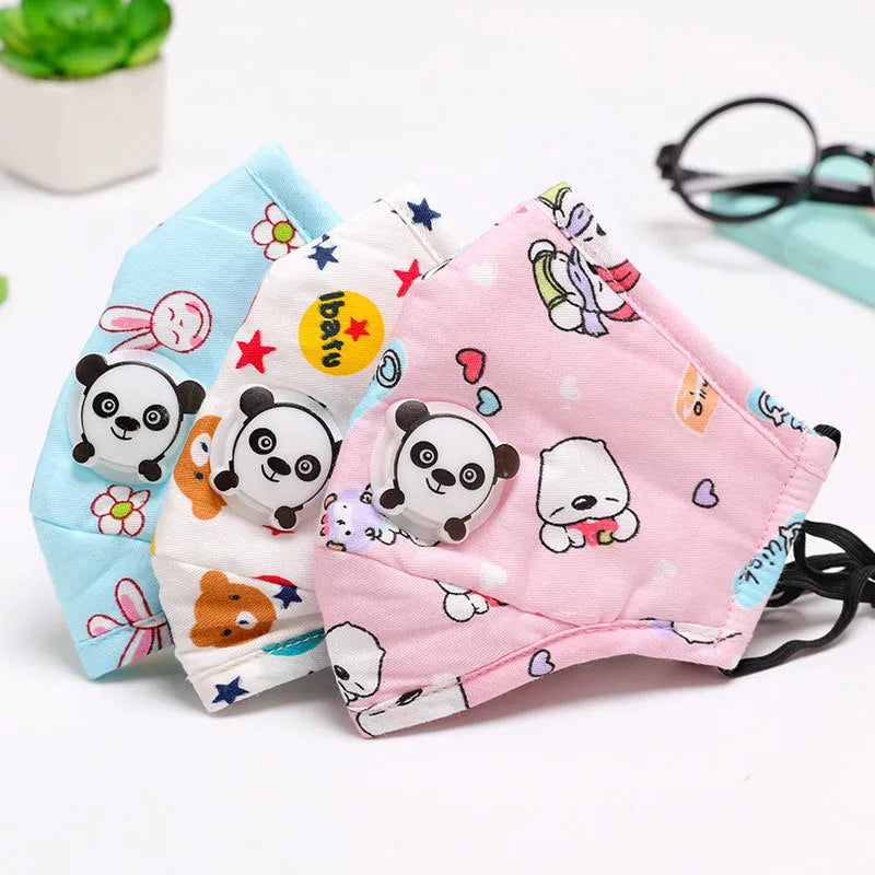 Kids PM2.5 Face Mask with Valve - Adjustable & Reusable