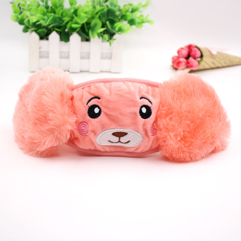 Plush & Warm Winter Earmuffs & Mask for Kids - Watermelon