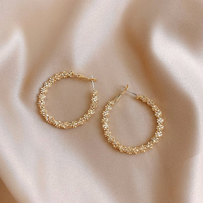 Bold Metal Hoop Earrings