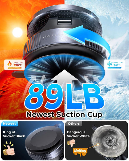 Magnetic Car Phone Holder - Foldable, Retractable, 360° Adjustable For Car, Gym, Office, Home