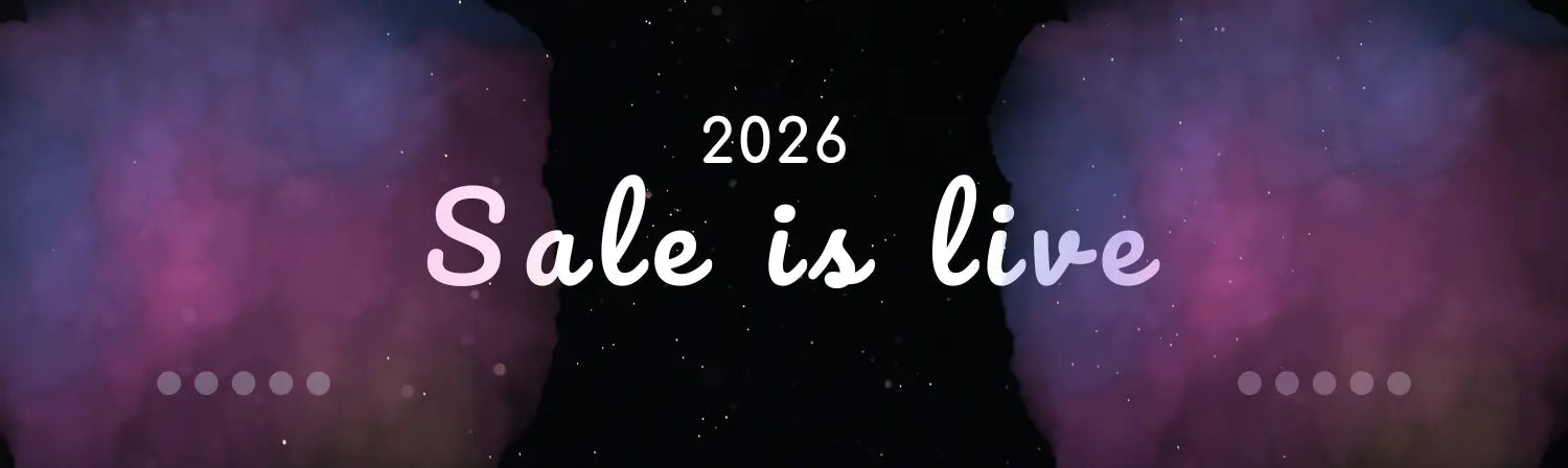 Promotional text '2026 Sale is live' with a cosmic background