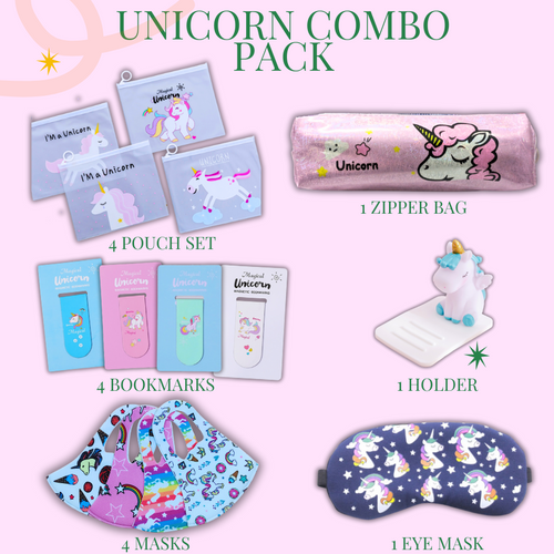 Unicorn Combo Pack for Kids – 15pcs Pack Perfect for Eid, Birthdays, Holidays, and Special Occasions