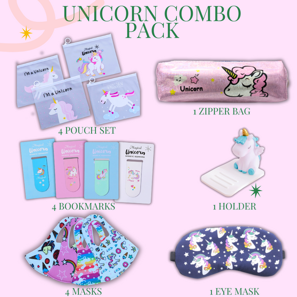 Unicorn Combo Pack for Kids – 15pcs Pack Perfect for Eid, Birthdays, Holidays, and Special Occasions | Rtvibe