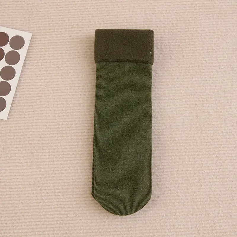 Stripped Thick Warm Winter Socks With Fur - 3 Pack