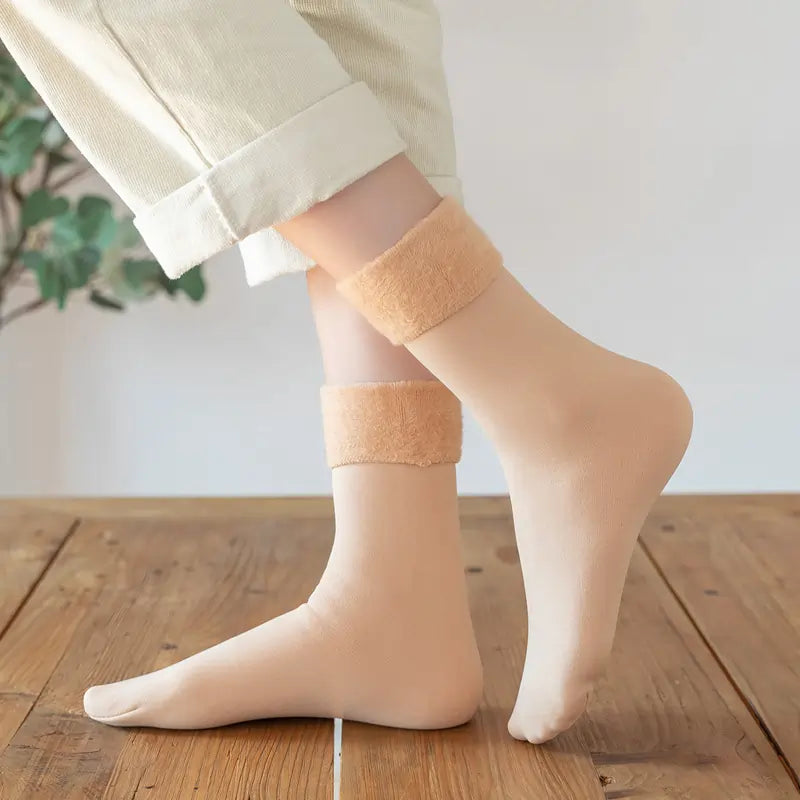 Thick Warm Winter Socks With Fur - 3 Pack