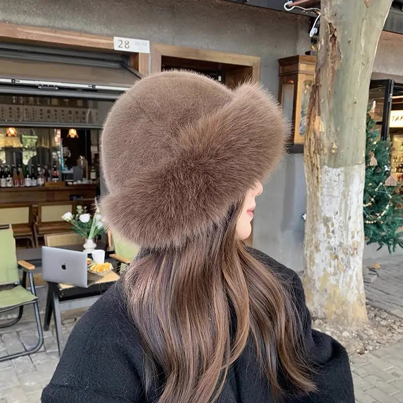 Warm Fur Beanie for Women - Winter Hat