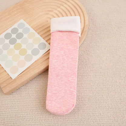 Stripped Thick Warm Winter Socks With Fur - 3 Pack