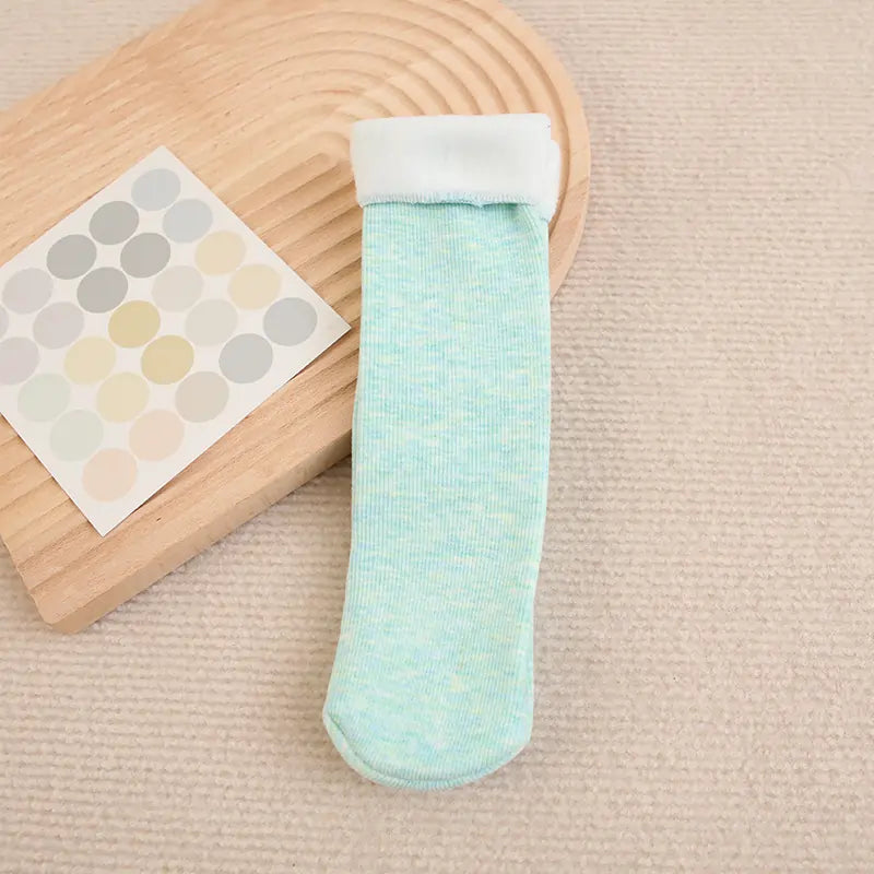 Stripped Thick Warm Winter Socks With Fur - 3 Pack