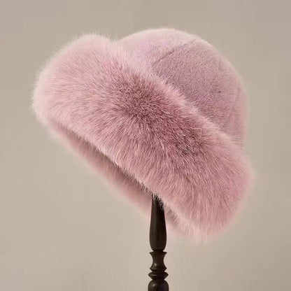 Warm Fur Beanie for Women - Winter Hat