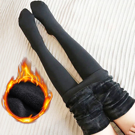 Warm Winter Stockings with Fur Lining – Flexible Free Size Pantyhose