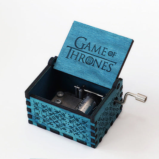 Hand-crank Wooden Fantasy Music Box