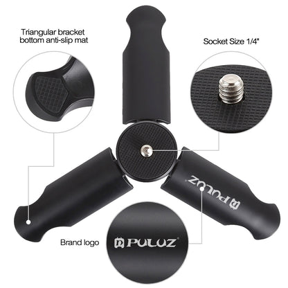 PULUZ Mini Plastic Tripod with Universal Phone Clamp Smartphone Stand
