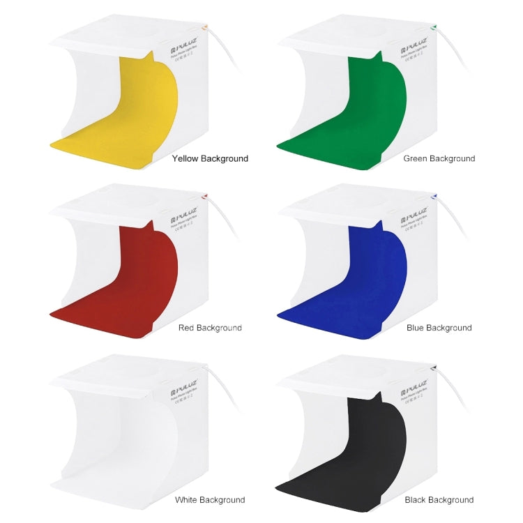 PULUZ Mini Photo Studio Light Box for Product Photography [23cm] [White+Warm Light]