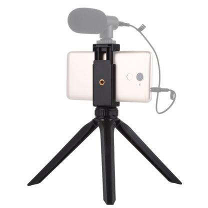 PULUZ Pocket Mini Tripod Mount with Phone Clamp - Portable Plastic Tripod for Smartphones