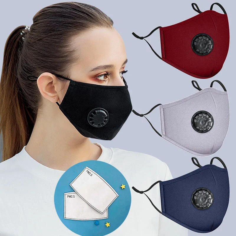 Adults | Imported Face Mask | With PM 2.5 Filter | Washable Reusable | Rtvibe