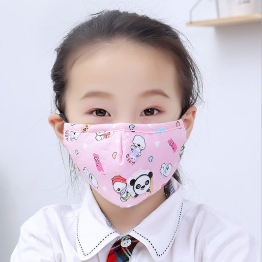 Kids' Reusable PM 2.5 Cotton Face Mask – Breathable, Anti-Smog, Washable with Valve – Ideal for Dust and Smog Protection in Pakistan