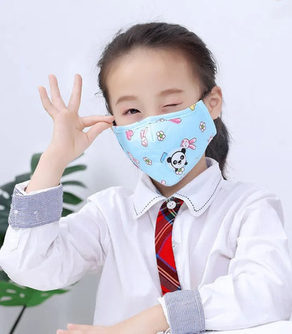 Kids PM2.5 Face Mask with Valve - Adjustable & Reusable