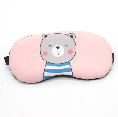 Cooling Gel Sleep Mask - Relief for Puffy Eyes, Hot Flashes Cartoon