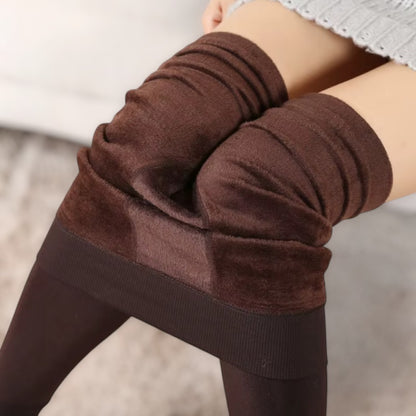 Warm Winter Tights with Fur Lining – Flexible Free Size Fit