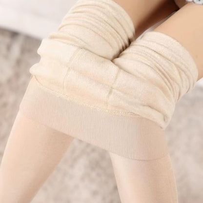 Warm Winter Tights with Fur Lining – Flexible Free Size Fit