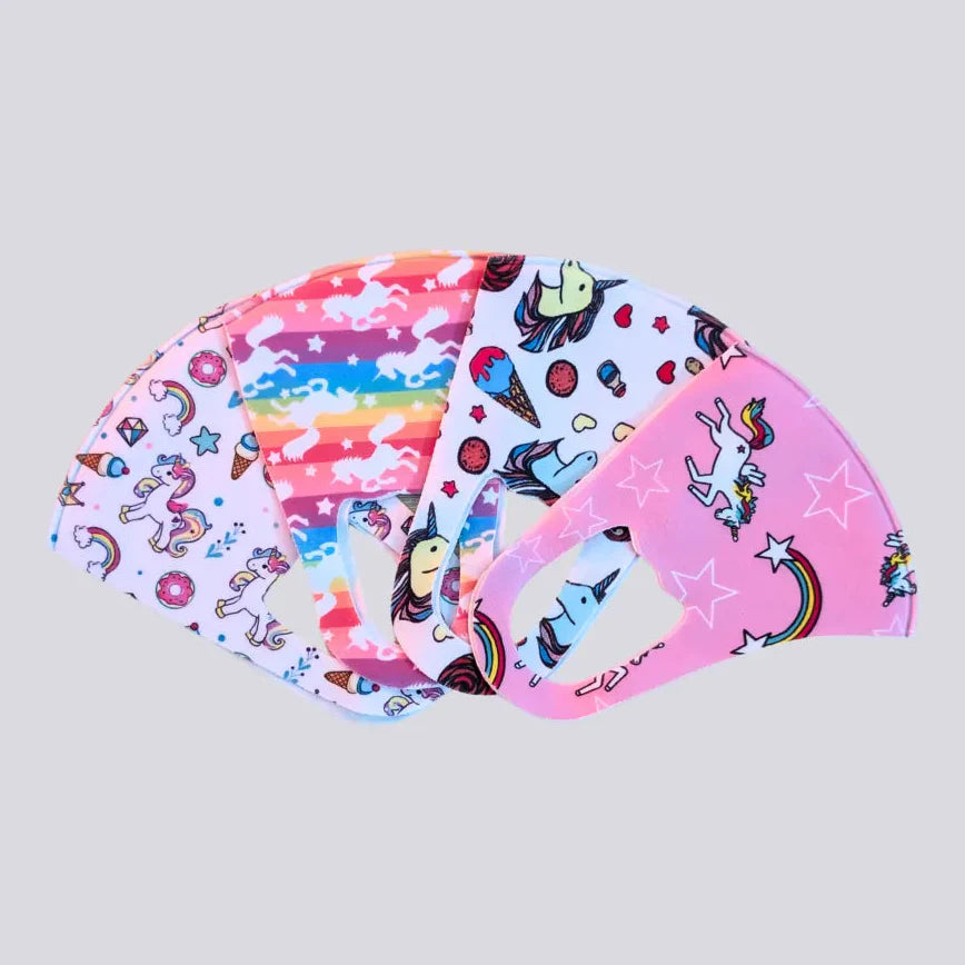 Kids Face Mask - (Pack of 4) - Front View | Rtvibe