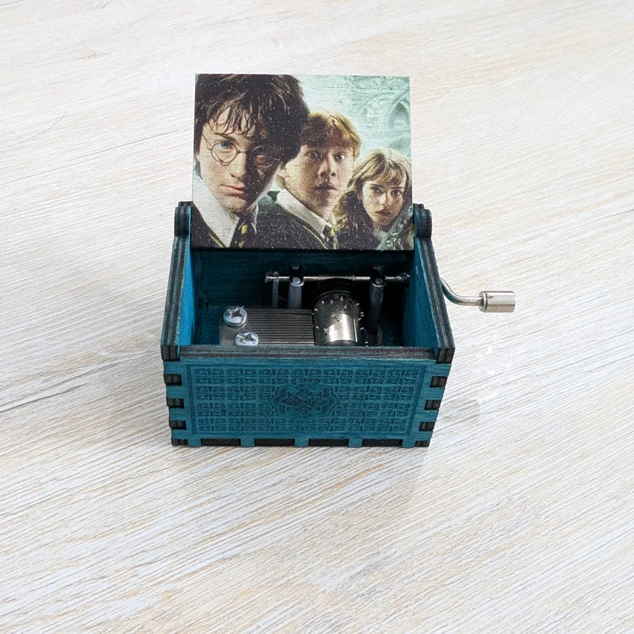 Hand-Crank Wooden Mechanical Music Box