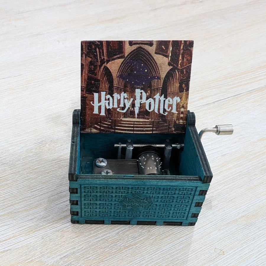 Hand-Crank Wooden Mechanical Music Box
