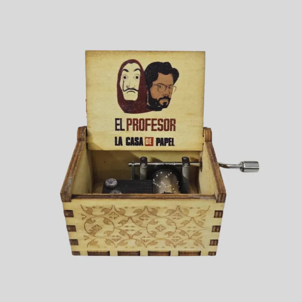 Hand-Crank Wooden Mechanical Music Box - View 11 | Rtvibe