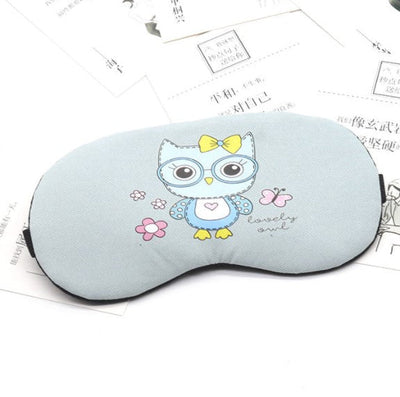 Cooling Gel Sleep Mask - Relief for Puffy Eyes, Hot Flashes Owl